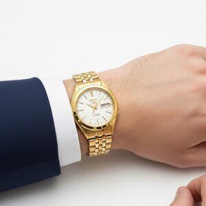 NWT Authentic Seiko Series 5 Automatic Silver Dial Men's Watch